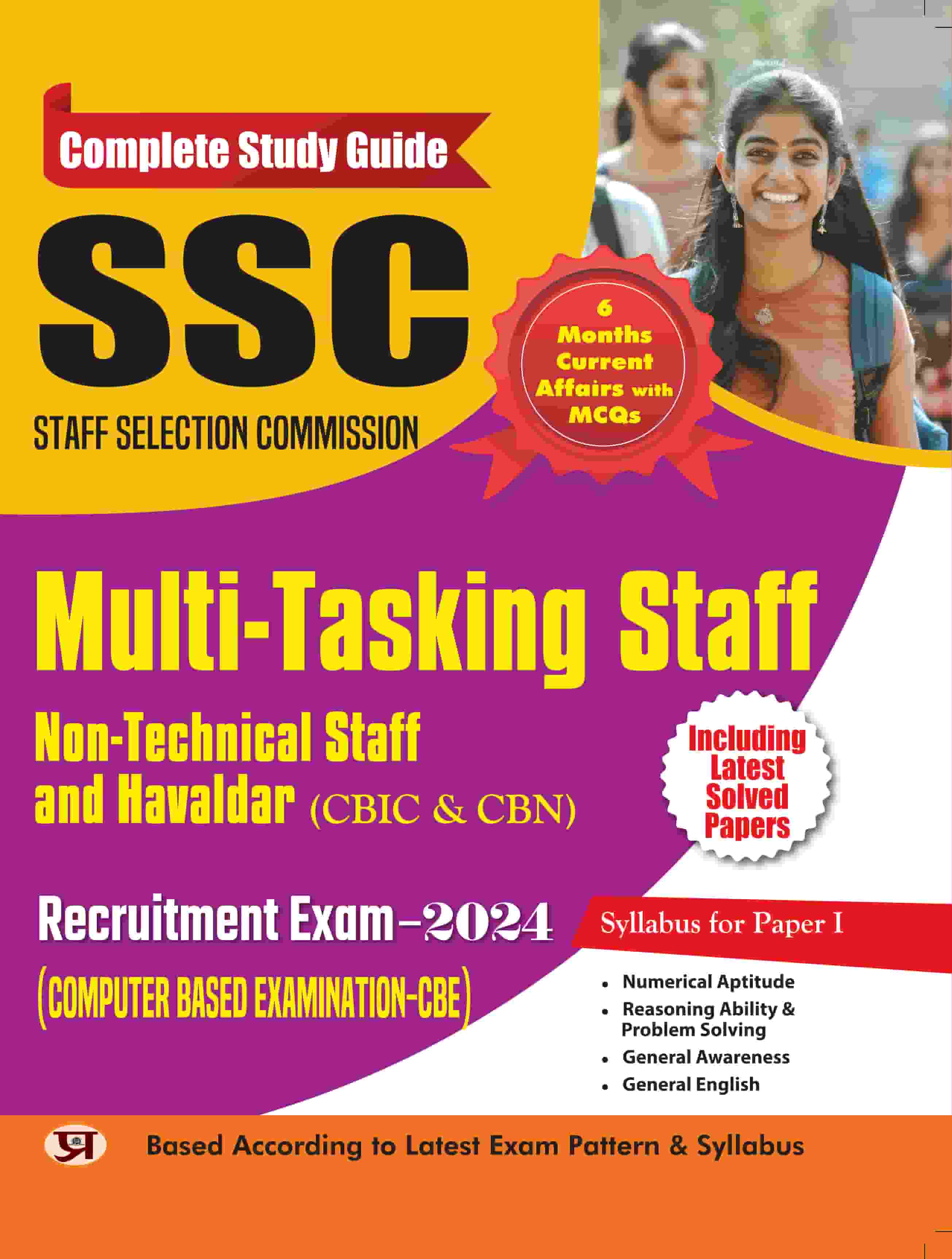 SSC Staff Selection Commission Multi-Tasking Staff Non-Technical Staff And Havaldar (Cbic & Cbn) Recruitment Examination (Computer Based Examination-CBE)-2024 With Latest Solved Papers & MCQ Complete Study Guide